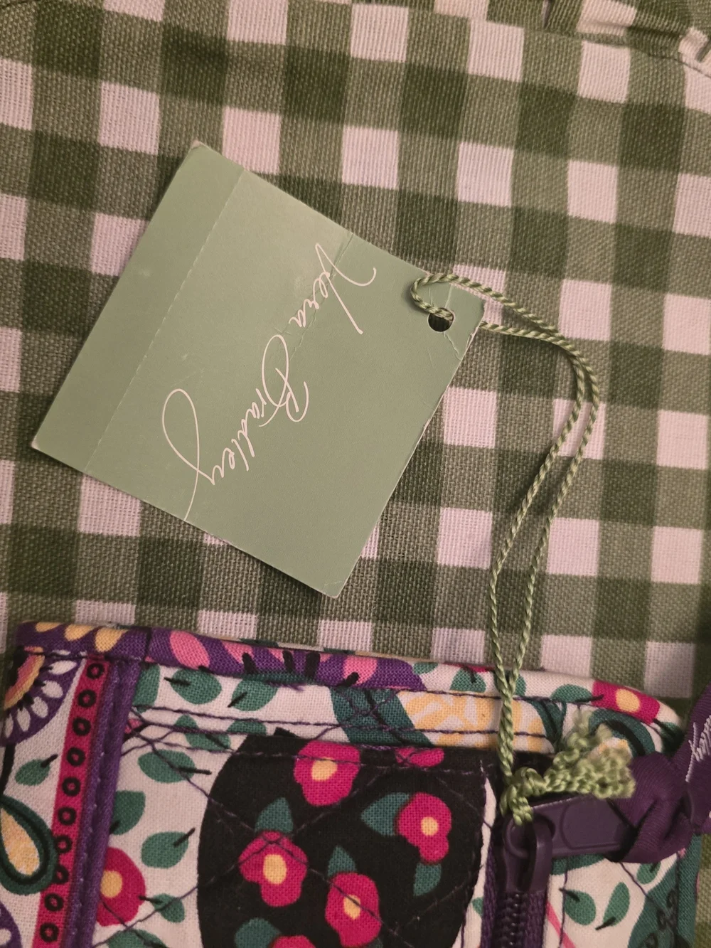 Vera Bradley Purple Floral Quilted Wallet